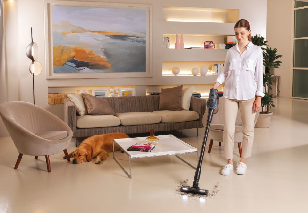 Hoover HF4, Aspirapolvere senza filo, Nero/Argento, 0,7L, Senza sacchetto