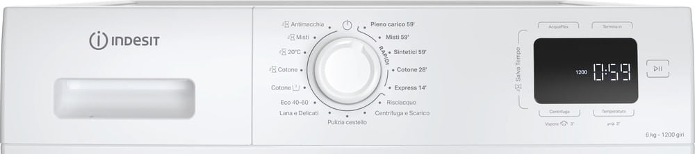 Indesit Lavatrice a libera installazione IM 642B MY TIME IT - IM 642B MY TIME IT