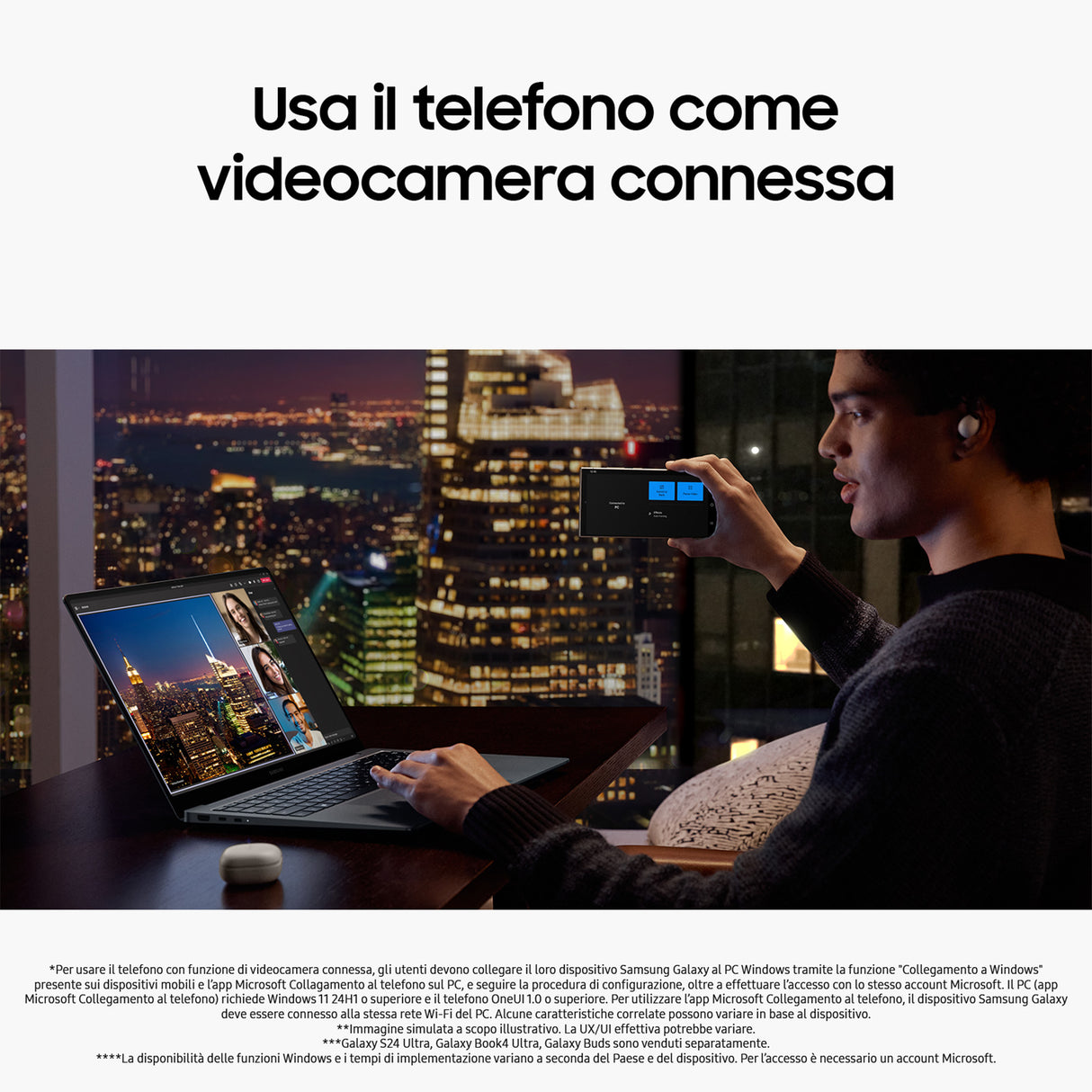 Samsung Galaxy Book4 Ultra Laptop, Intel® Core™ Ultra 7 155H, 16GB RAM, 512GB SSD, 16" Dynamic AMOLED 2X touch, Windows 11 Home, Moonstone Gray