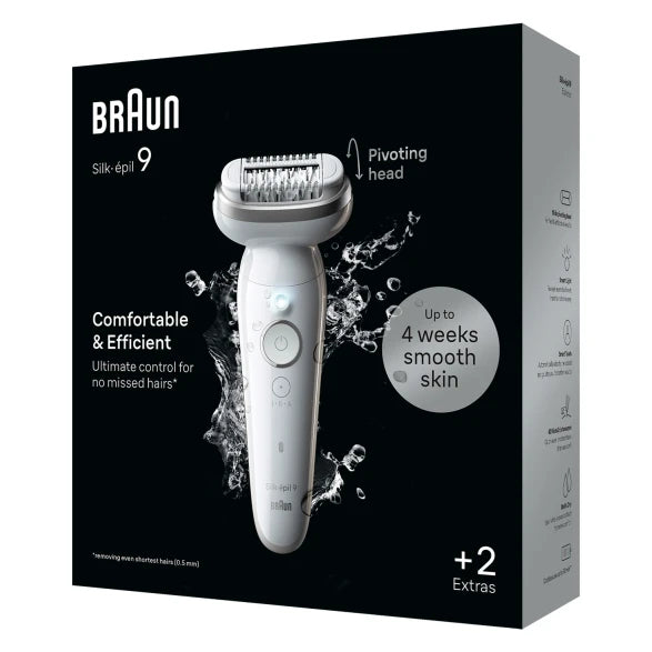 Braun Silk-épil 9 BR2-225328 epilatore 40 pinzette Grigio, Bianco