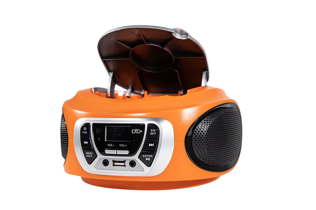 Trevi CMP 510 DAB Digitale 3 W DAB, DAB+, FM Arancione Riproduzione MP3