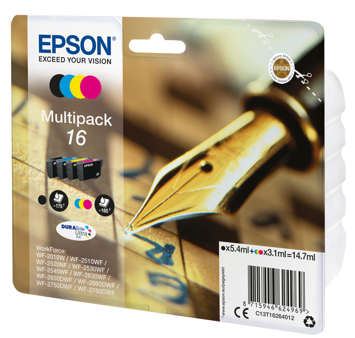 Epson Pen and crossword Multipack Penna e cruciverba 4 colori Inchiostri DURABrite Ultra 16