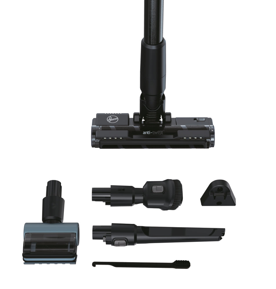 Hoover HF4, Aspirapolvere senza filo, Nero/Argento, 0,7L, Senza sacchetto