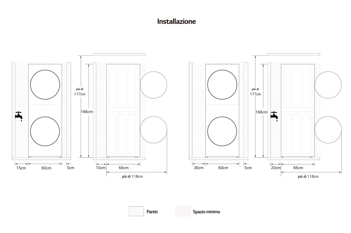 LG WashTower WT1210BBF Colonna Bucato 12/10kg AI DD, Classe A-10%/A+++, Pannello unificato