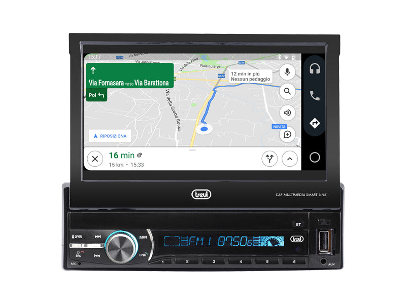 Trevi AUTORADIO DAB FM 200W CON MONITOR 7" WIRELESS USB SD AUX-IN MDV 6380 DAB