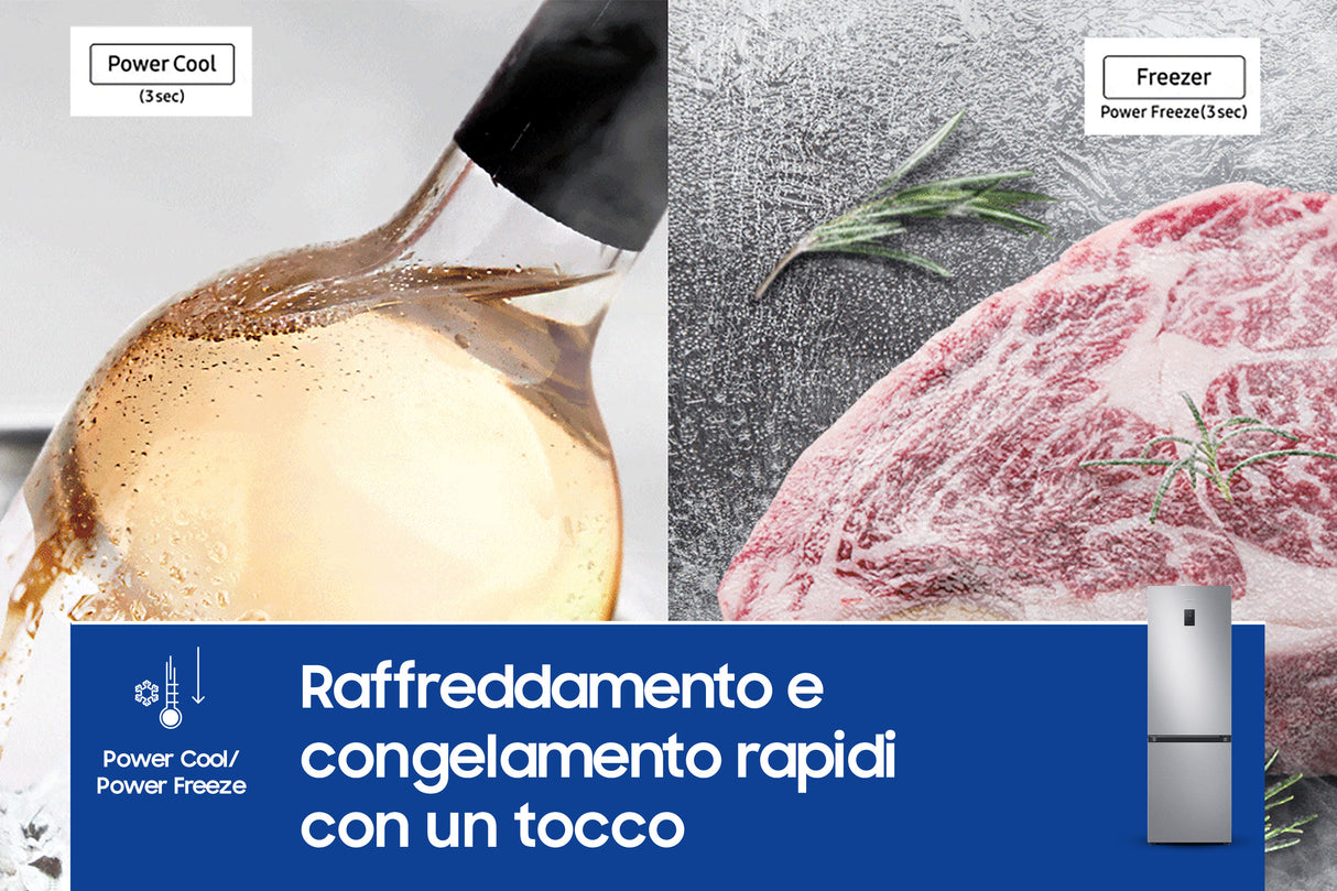 Samsung Frigorifero Combinato EcoFlex AI 1.85m 344L RB34C675DSA