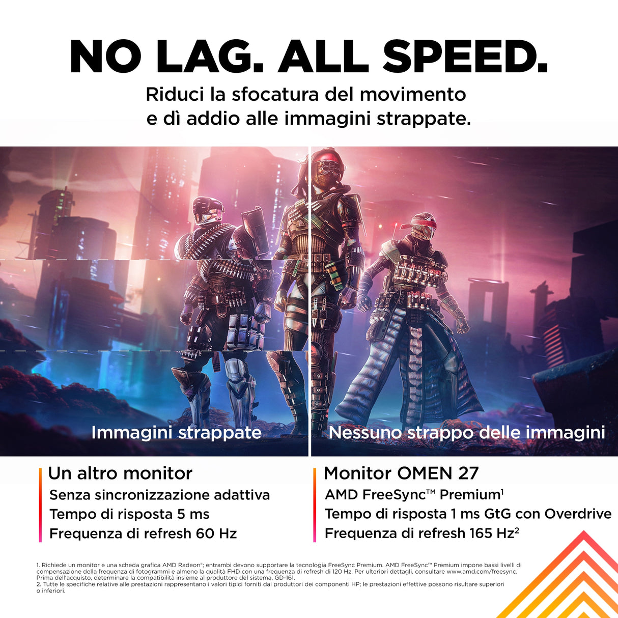 OMEN by HP Monitor da gaming 27" FHD 165 Hz – OMEN 27