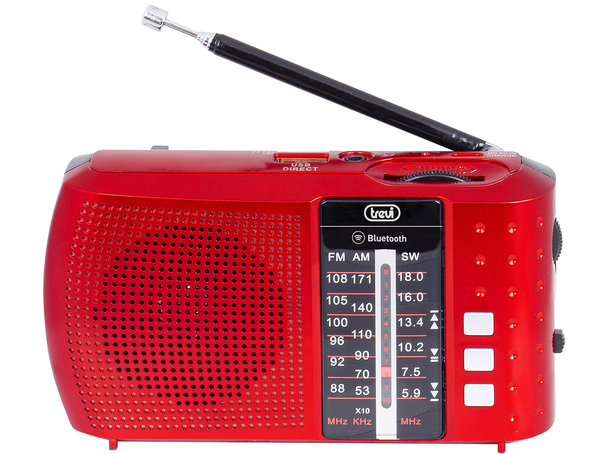Trevi RADIO PORTATILE MULTIBANDA WIRELESS USB MICRO SD RA 7F20 BT ROSSO