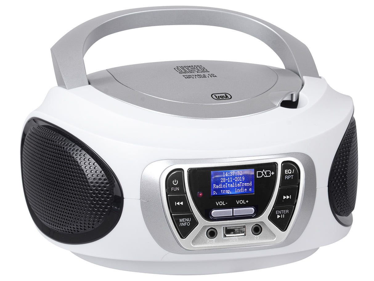 Trevi CMP 510 DAB Digitale 3 W DAB, DAB+, FM Bianco Riproduzione MP3