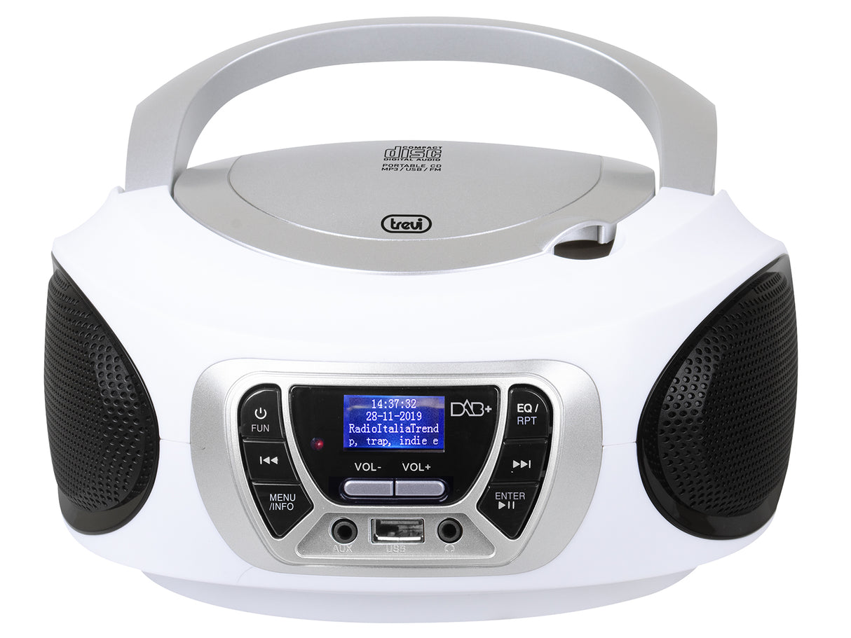 Trevi CMP 510 DAB Digitale 3 W DAB, DAB+, FM Bianco Riproduzione MP3