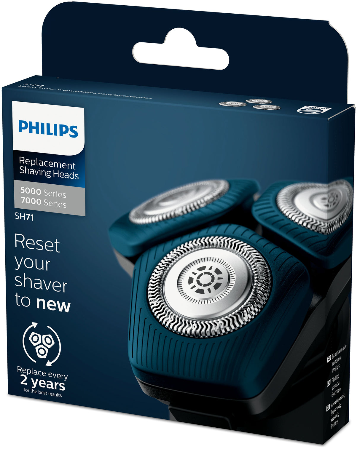 Philips Shaver series 7000, 5000 SH71/50 Testine di rasatura di ricambio