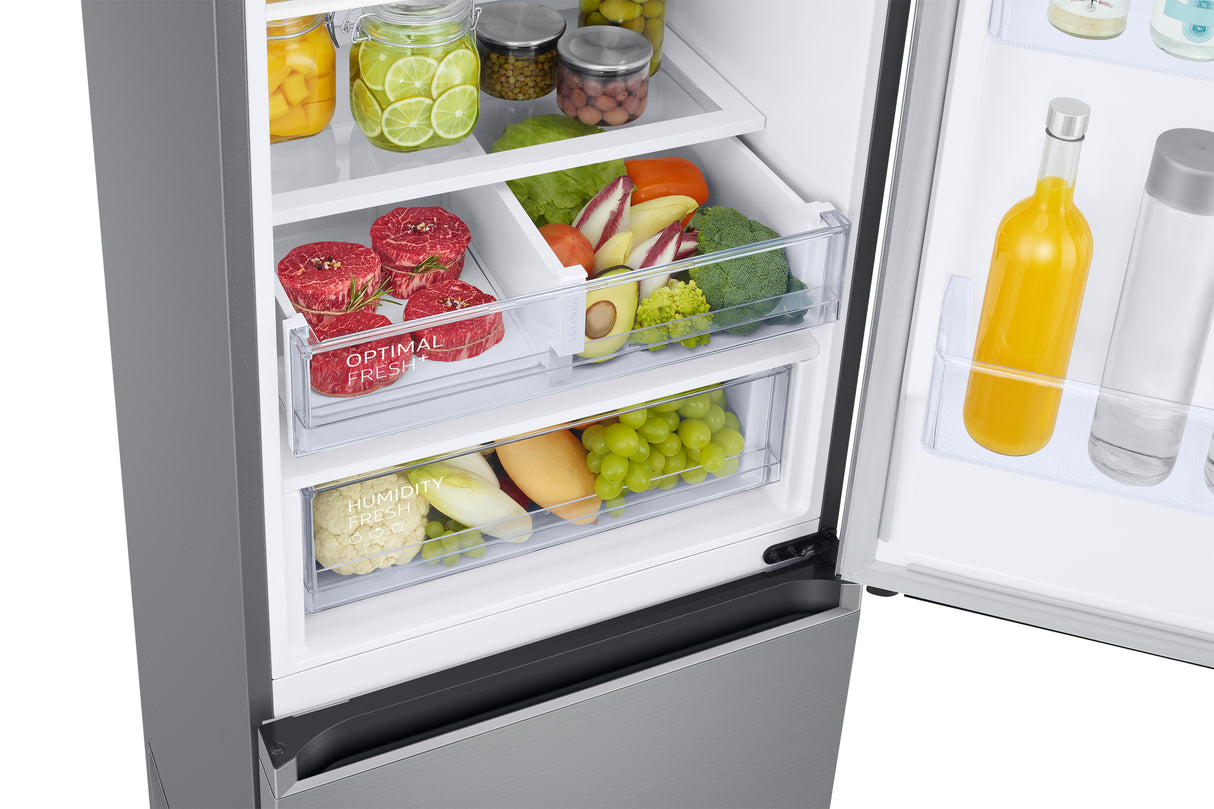Samsung RB38T607BS9 frigorifero Combinato EcoFlex Libera installazione con congelatore 2m 387 L Classe B, Inox
