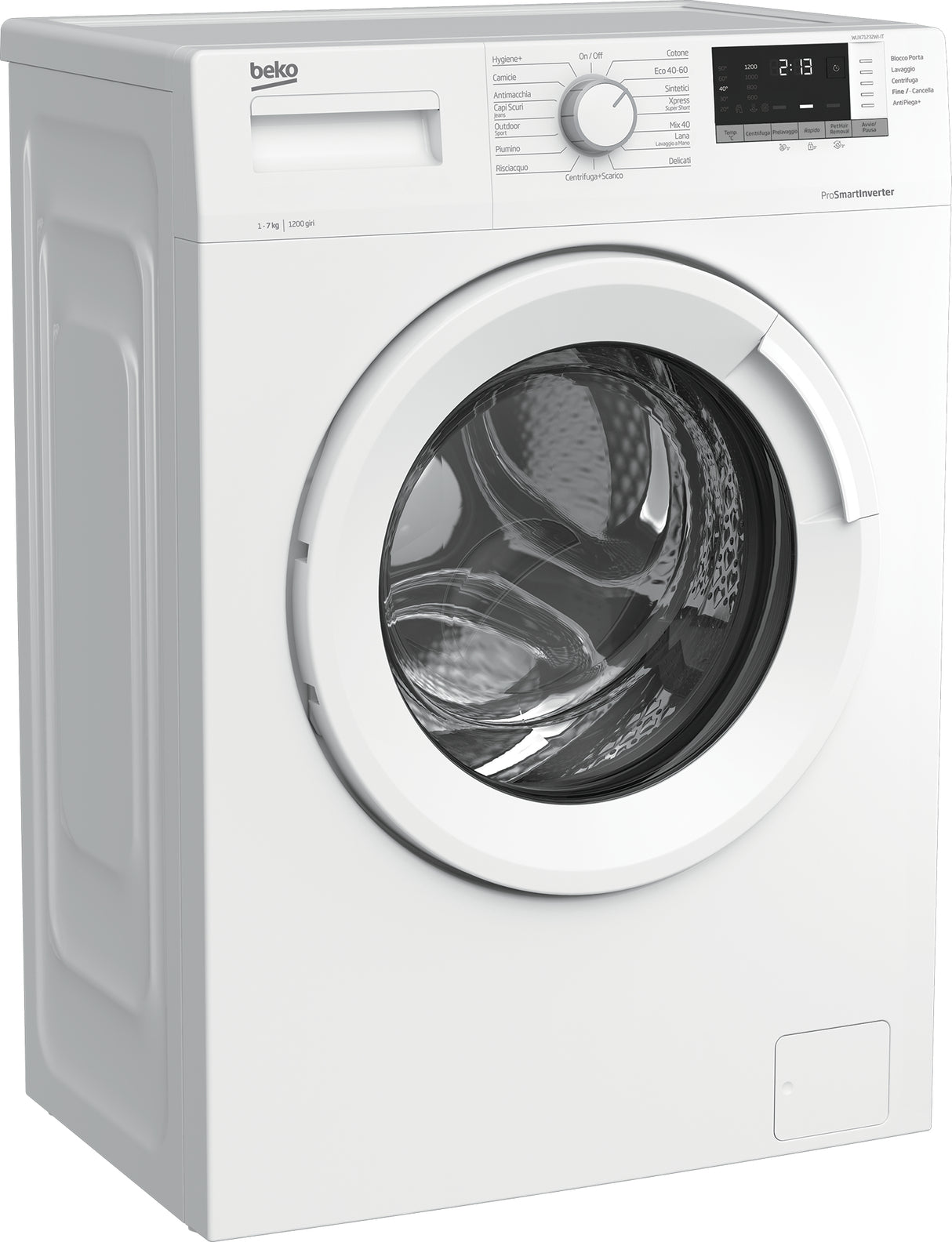 Beko b100 WUX71232WI-IT: Lavatrice 7kg, Classe D, 1200 giri