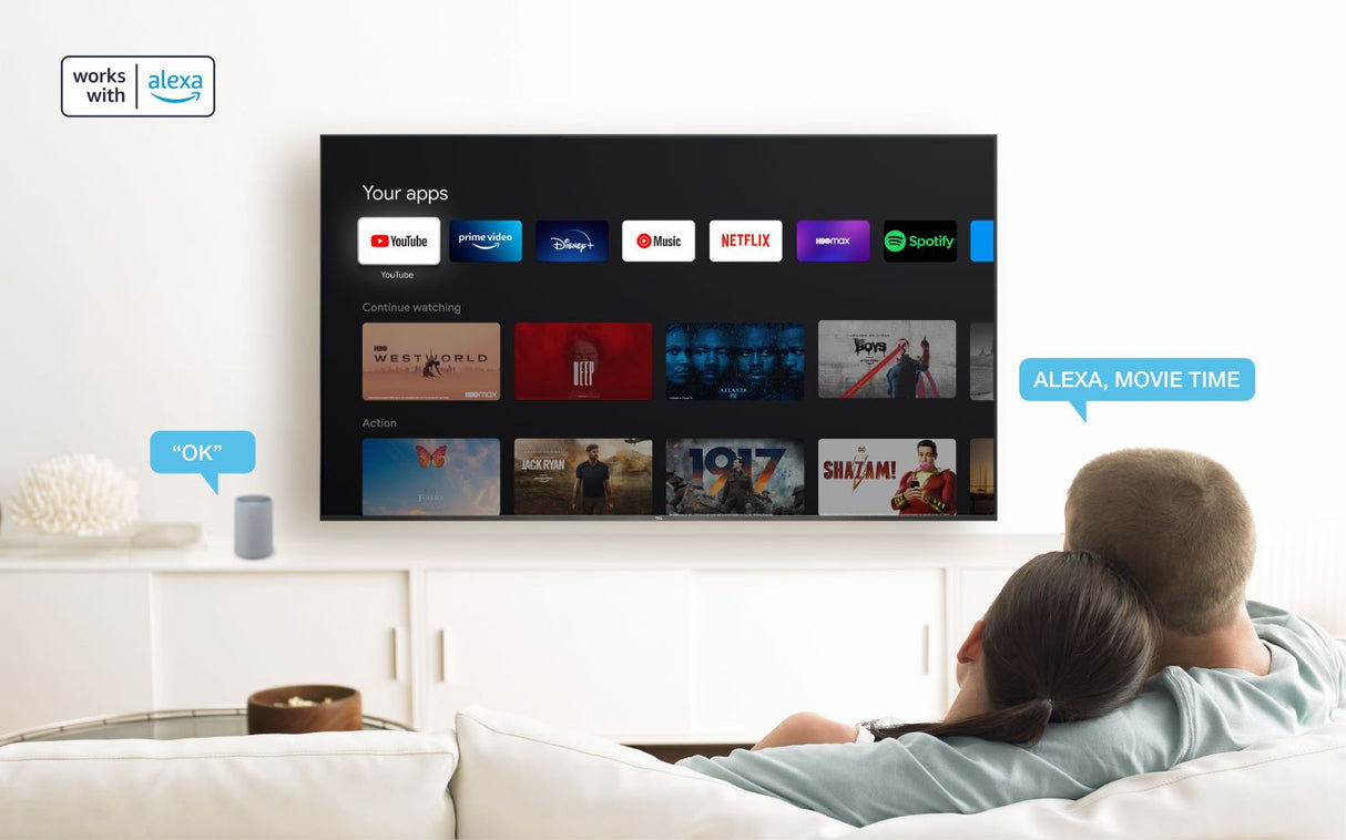 TCL C69 Serie C6 Smart TV QLED 4K 43" 43C69B, Dolby Vision, Dolby Atmos, Google TV