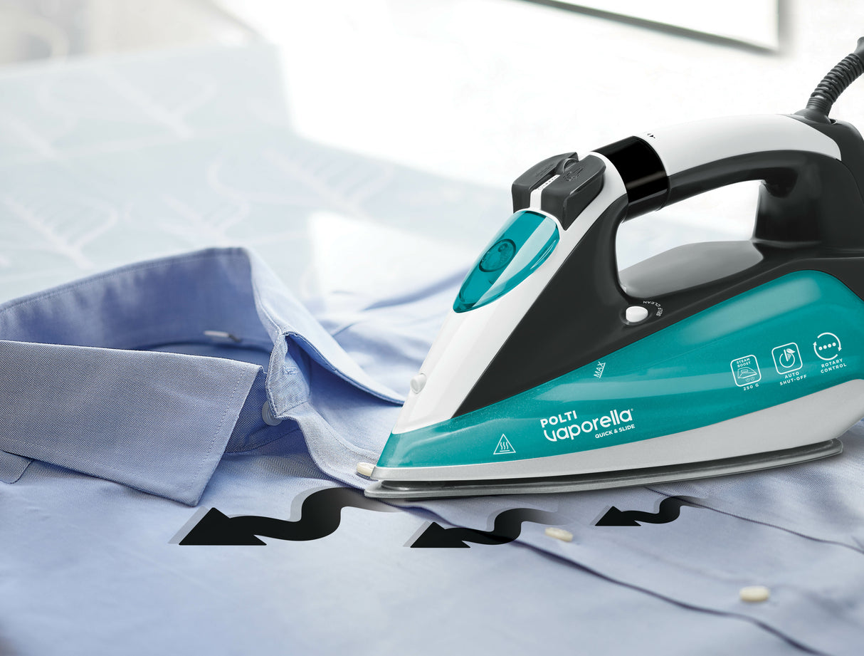 Polti Vaporella Quick & Slide QS220 Ferro a vapore Alluminio 2400 W Verde, Bianco
