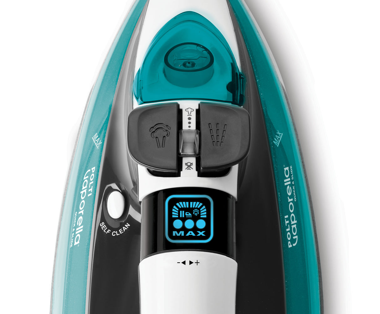 Polti Vaporella Quick & Slide QS220 Ferro a vapore Alluminio 2400 W Verde, Bianco