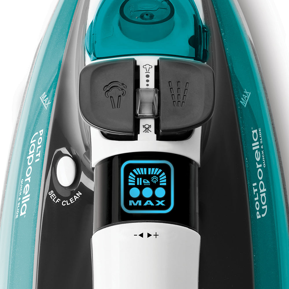 Polti Vaporella Quick & Slide QS220 Ferro a vapore Alluminio 2400 W Verde, Bianco