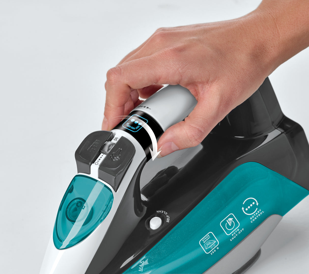 Polti Vaporella Quick & Slide QS220 Ferro a vapore Alluminio 2400 W Verde, Bianco