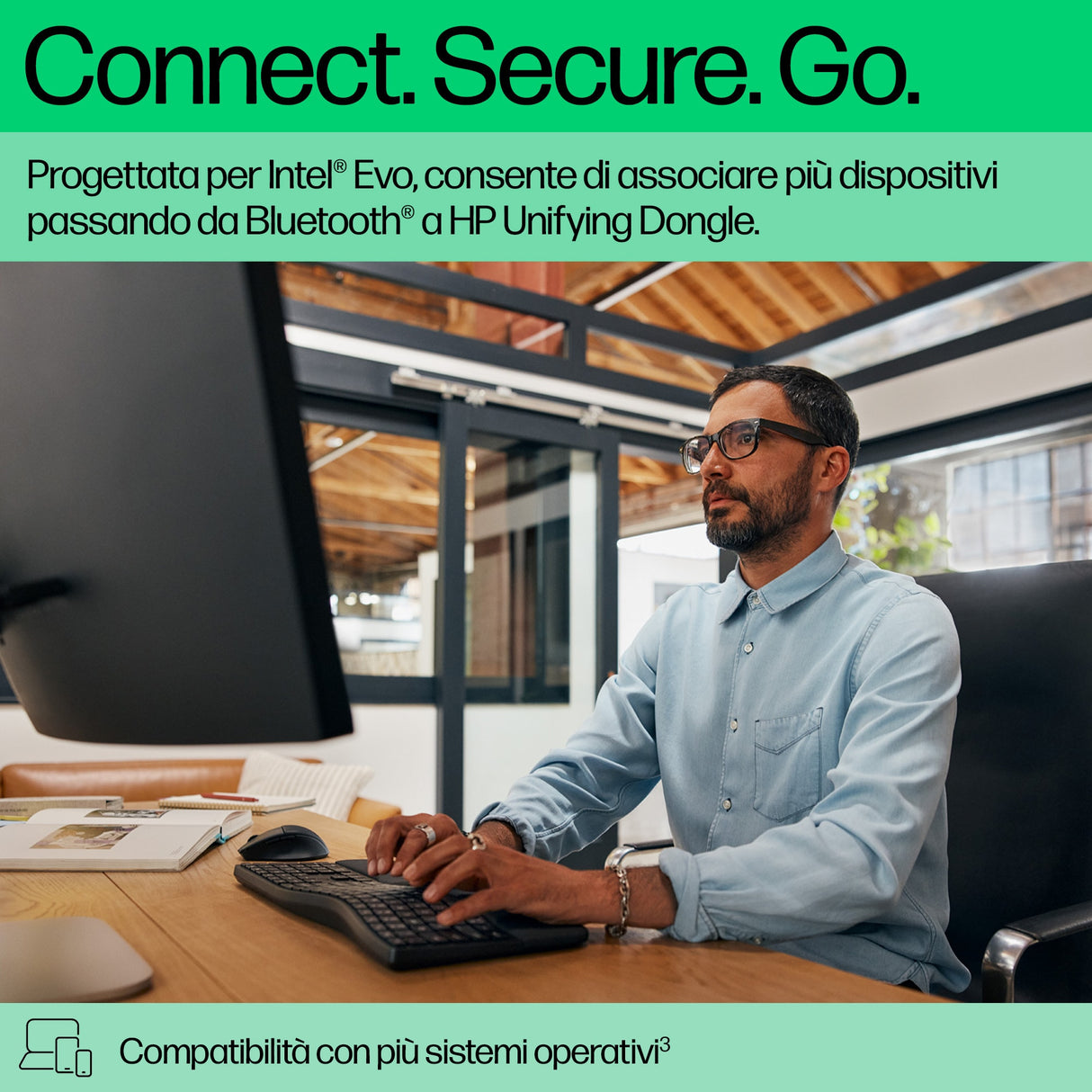 HP Tastiera dual-mode 680 Comfort