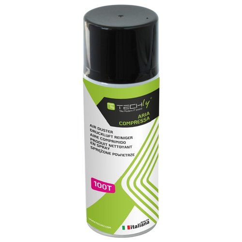 Techly Bomboletta Aria Compressa Spray di Pulizia 400ml (ICA-CA 100T)