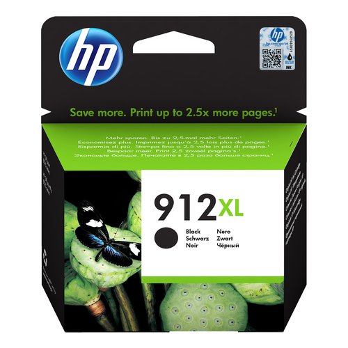 HP Cartuccia di inchiostro nero originale 912XL ad alta capacità