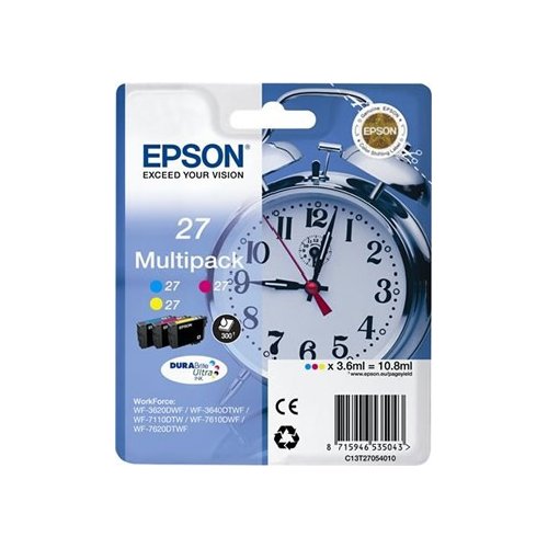 Epson Alarm clock Multipack Sveglia 3 colori Inchiostri DURABrite Ultra 27