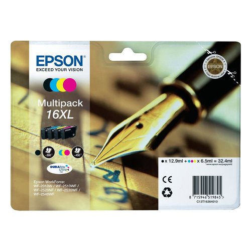 Epson Pen and crossword Multipack Penna e cruciverba 4 colori Inchiostri DURABrite Ultra 16XL