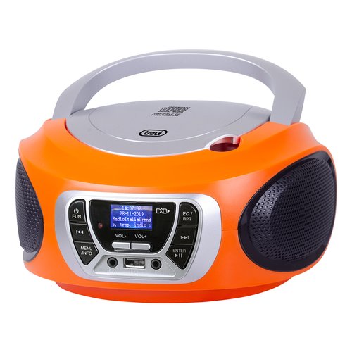 Trevi CMP 510 DAB Digitale 3 W DAB, DAB+, FM Arancione Riproduzione MP3