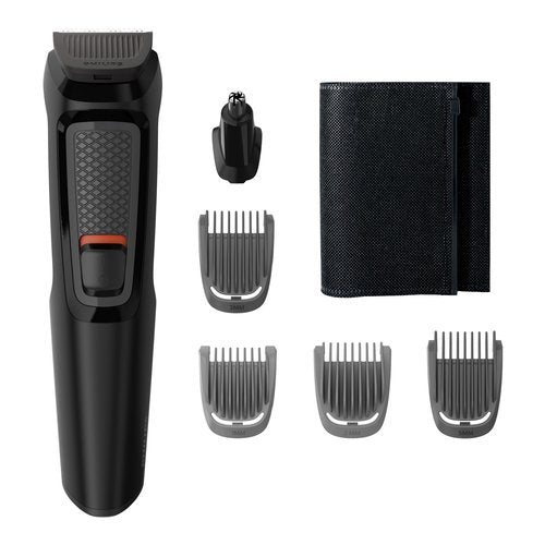 Philips MULTIGROOM Series 3000 rasoio rifinitore all-in-one 6 in 1 con 6 accessori per barba e naso MG3710/15