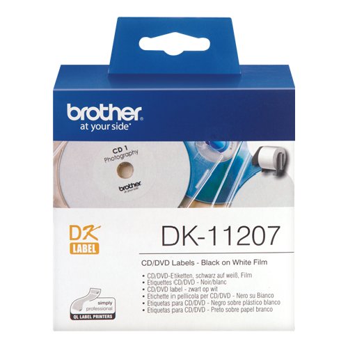 Brother DK-11207 nastro per etichettatrice Nero su bianco