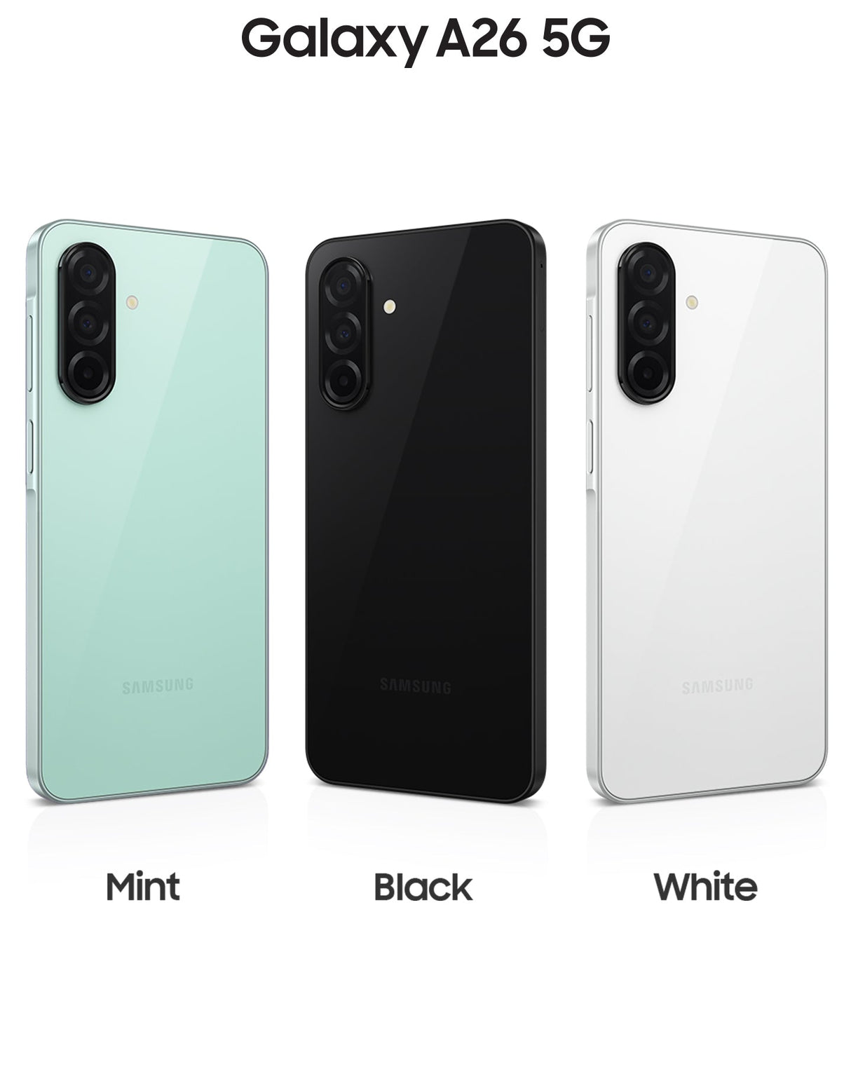 Samsung Galaxy A26 5G, Smartphone con Funzioni intelligenti, Display Super AMOLED 6.7”, 8GB RAM, 256GB, Batteria 5.000 mAh, memoria espandibile, Mint
