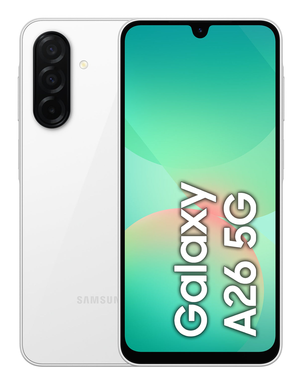 Samsung Galaxy A26 5G, Smartphone con Funzioni intelligenti, Display Super AMOLED 6.7”, 6GB RAM, 128GB, Batteria 5.000 mAh, memoria espandibile, White