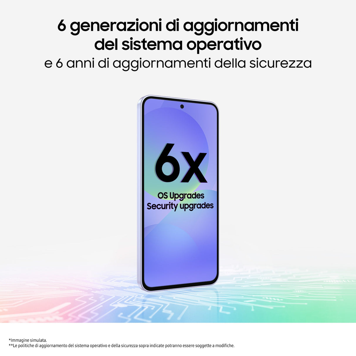 Samsung Galaxy A36 5G, Smartphone con Funzioni intelligenti, Display Super AMOLED 6.7”, 8GB RAM, 256GB, Camera 50MP, Batteria 5.000 mAh, IP67, Awesome Lime