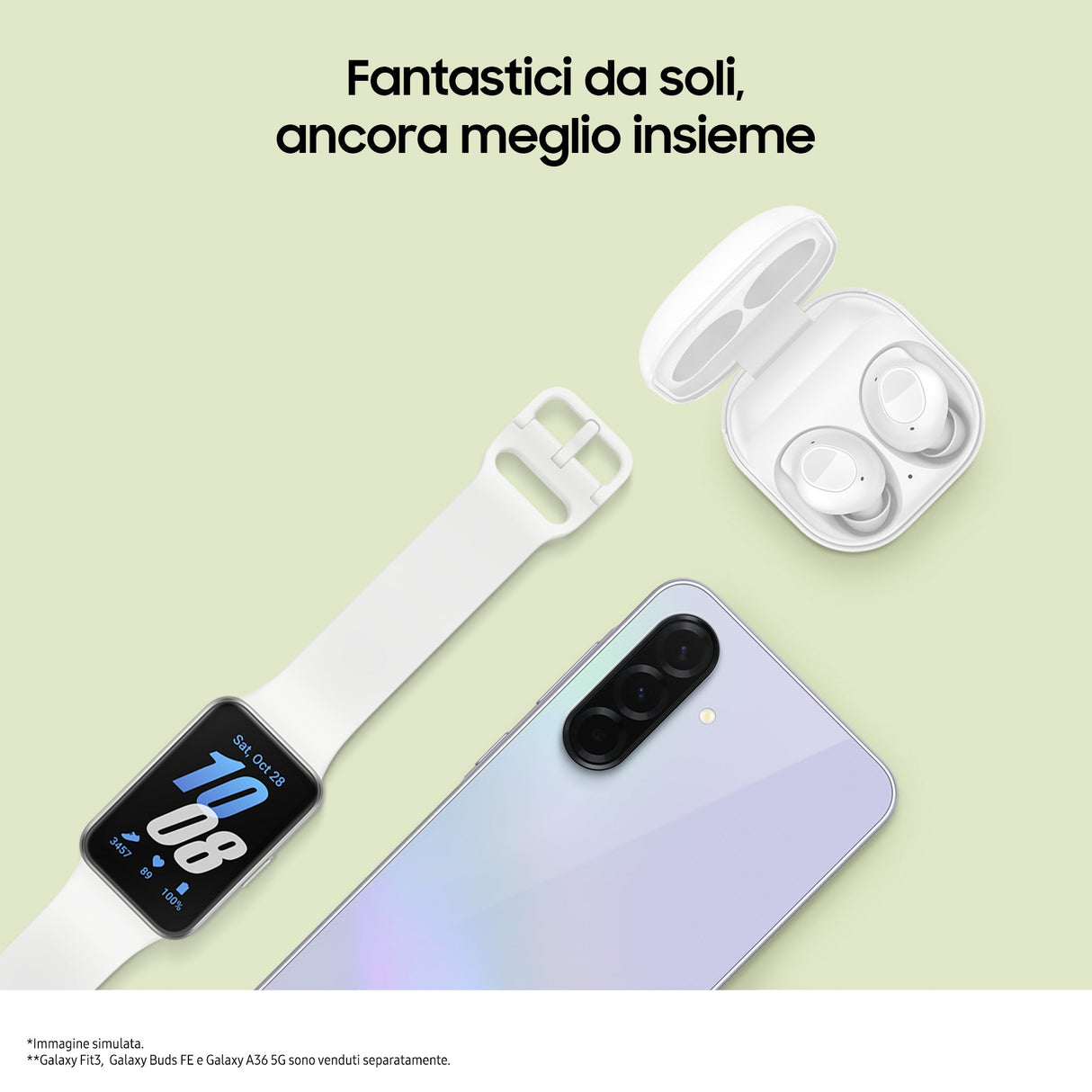 Samsung Galaxy A36 5G, Smartphone con Funzioni intelligenti, Display Super AMOLED 6.7”, 8GB RAM, 256GB, Camera 50MP, Batteria 5.000 mAh, IP67, Awesome Lavender