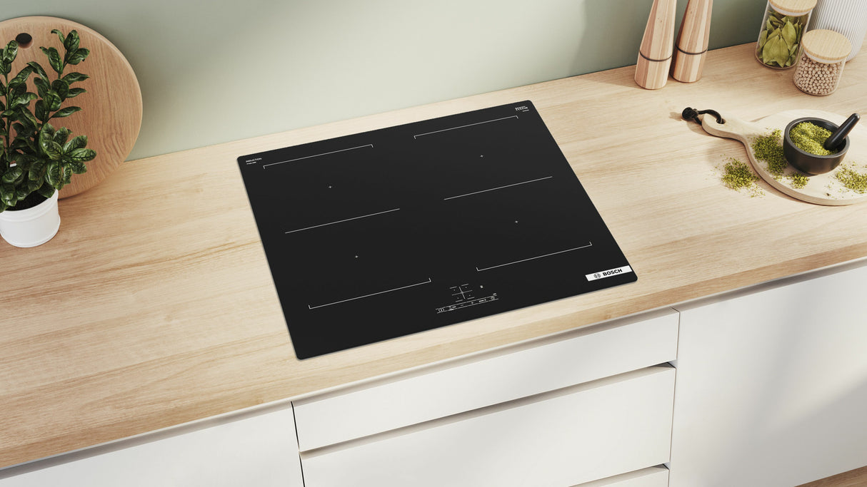 Bosch Serie 4 PVQ611BB6E Piano cottura a induzione 60 cm Nero, senza profili