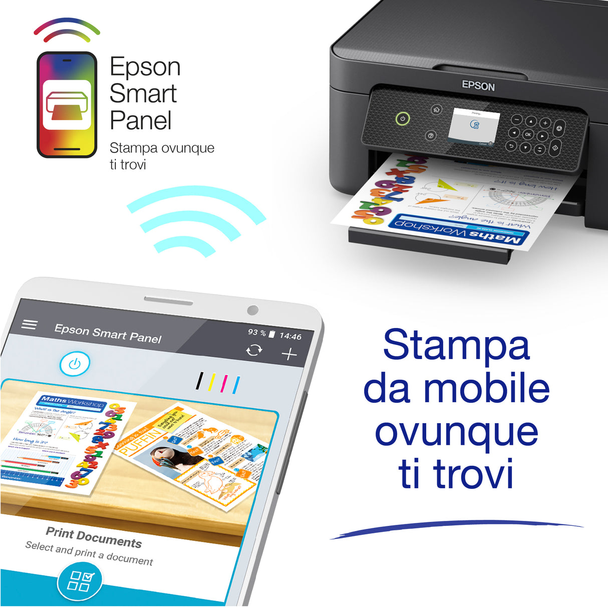 Epson Expression Home XP-4200 stampante multifunzione A4 getto d'inchiostro, stampa, copia, scansione, Display LCD 6.1cm, WiFi Direct, AirPrint, 3 mesi di inchiostro incluso con ReadyPrint