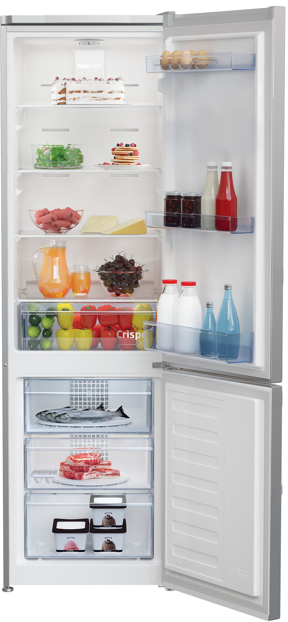 Beko RCNA305K40SN Libera installazione 266 L E Argento