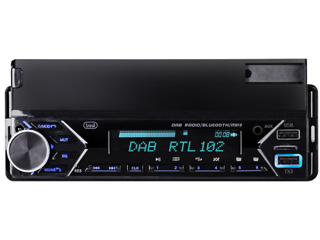Trevi AUTORADIO DAB FM 160W SUPPORTO SMARTPHONE 7" WIRELESS USB MICRO SD SCD 5753 DAB