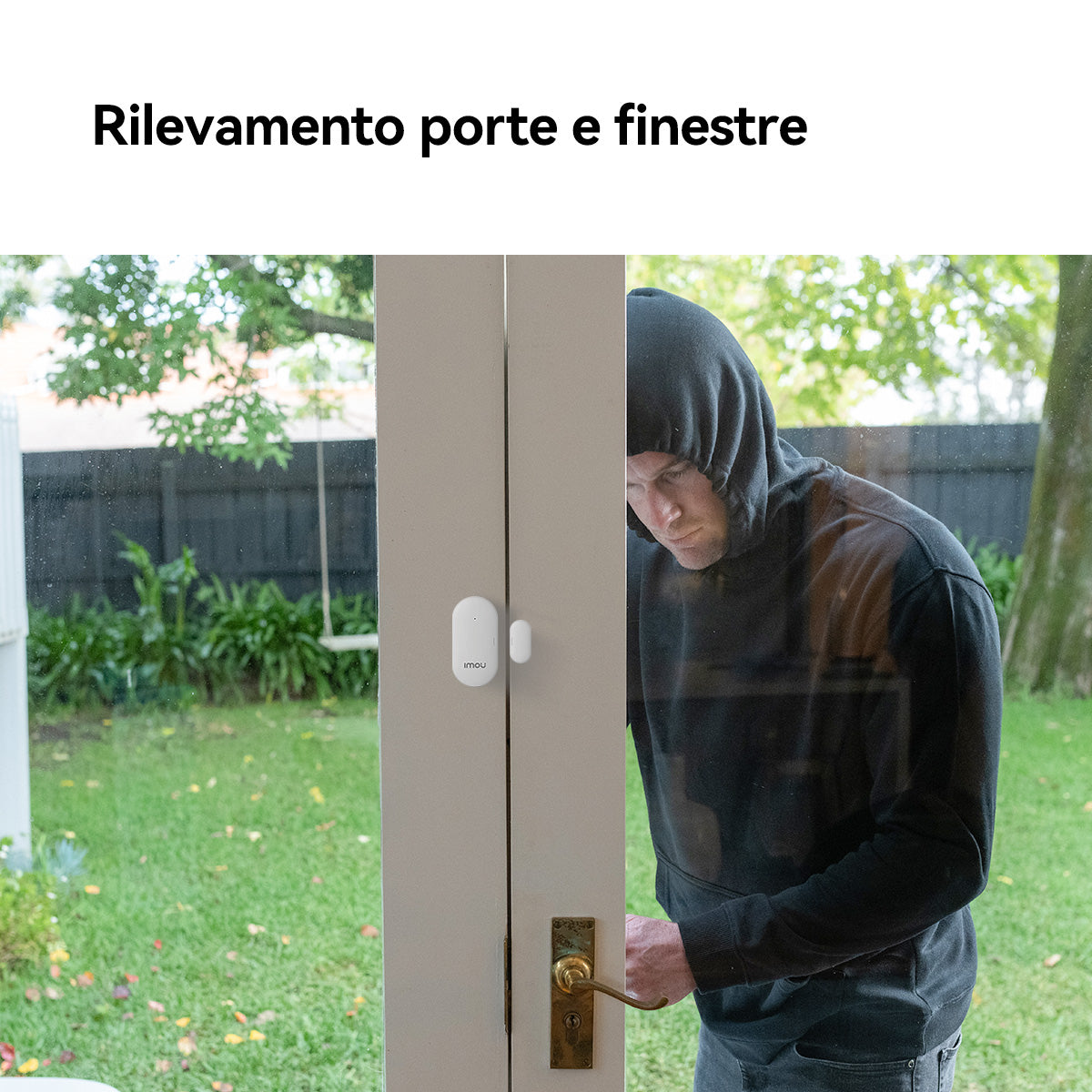 Imou Smart Alarm System - Include Centralina, 2 sentore porte/finestre, 1 sensore movimento ed un bottone SMART programmabile
