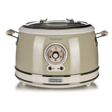 Ariete 2904 Rice Cooker - Cuociriso Elettrico con bowl in ceramica - Sushi fatto in casa - Multicooker - Linea Vintage - 3,5 L - 650 W - Beige