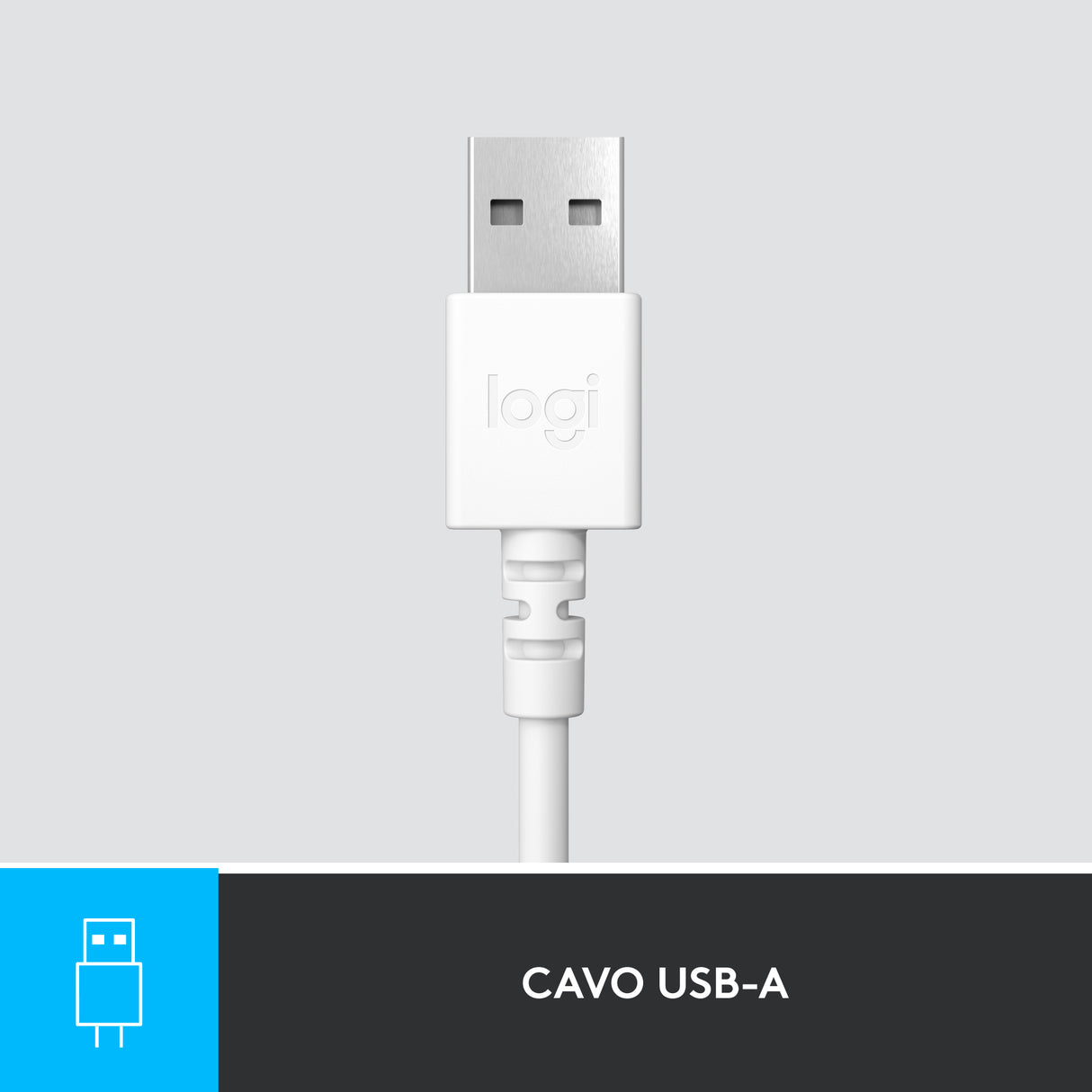 Logitech H390 Auricolare Cablato A Padiglione Ufficio USB tipo A Bianco