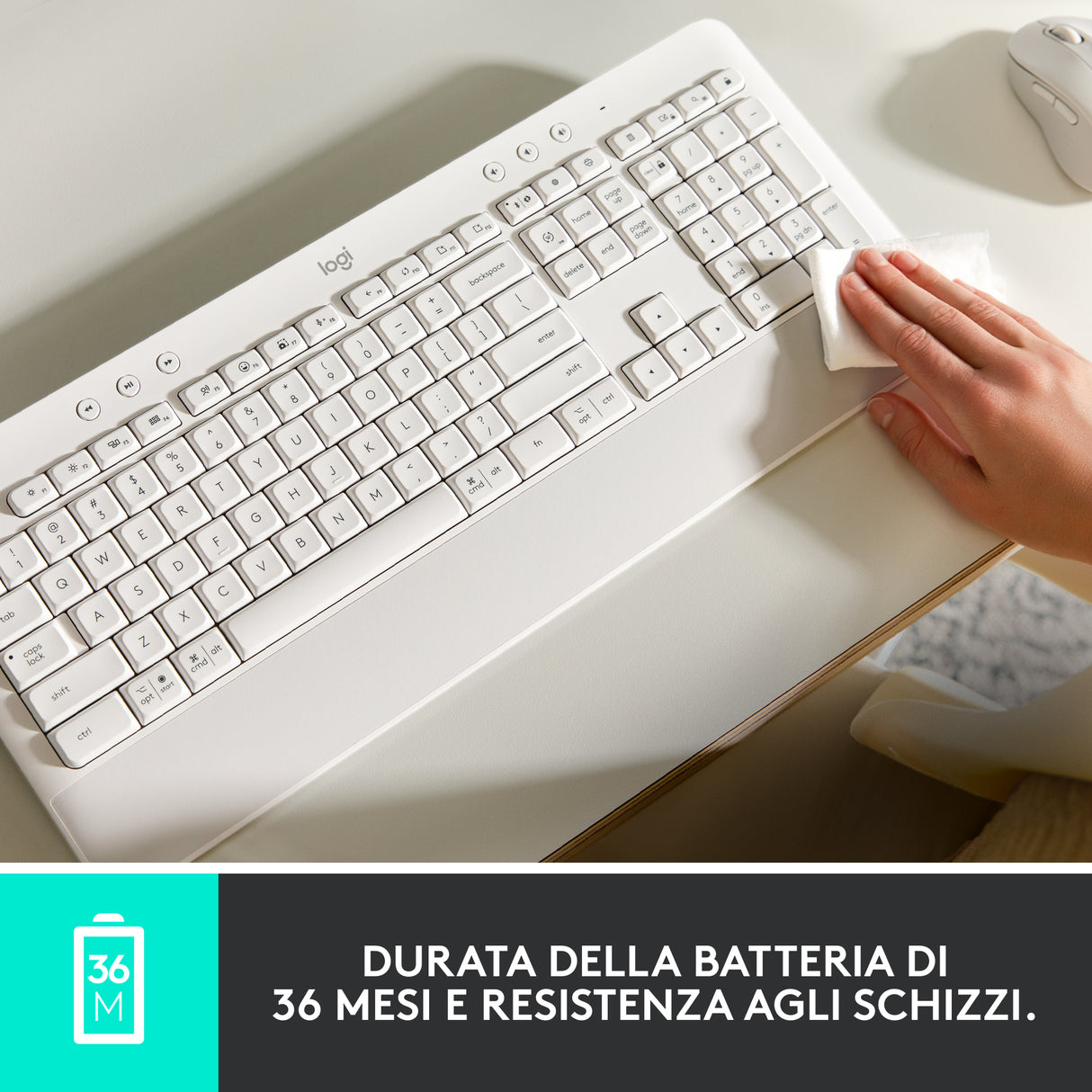 Logitech Signature K650 tastiera Ufficio Bluetooth QWERTY Italiano Grafite