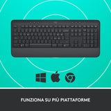 Logitech Signature K650 tastiera Ufficio Bluetooth QWERTY Italiano Grafite