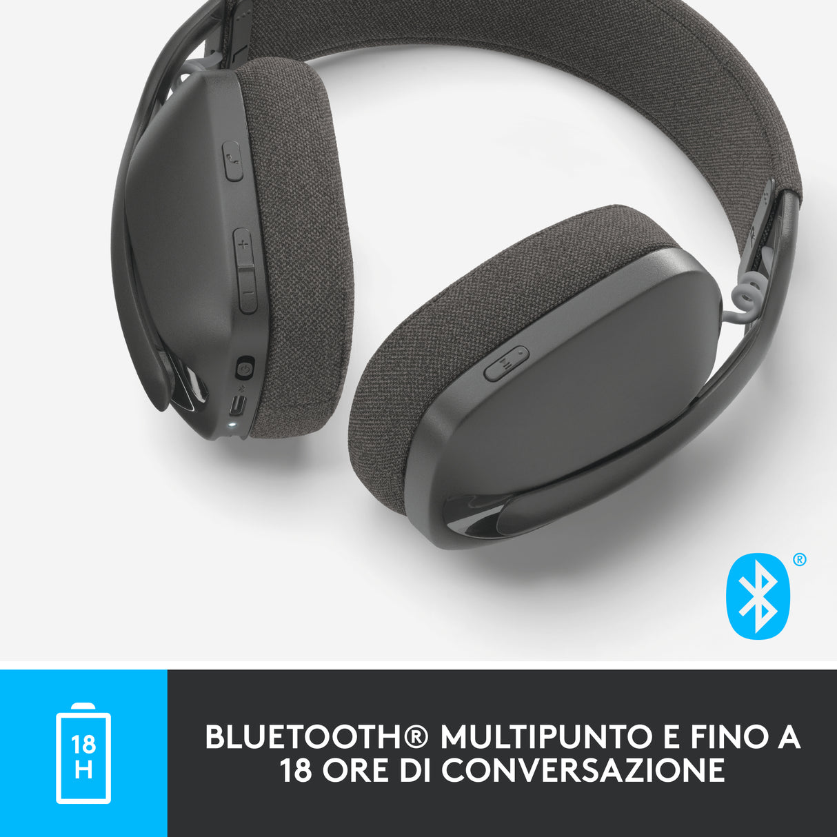 Logitech Zone Vibe 100 Auricolare Wireless A Padiglione Musica e Chiamate Bluetooth Grafite