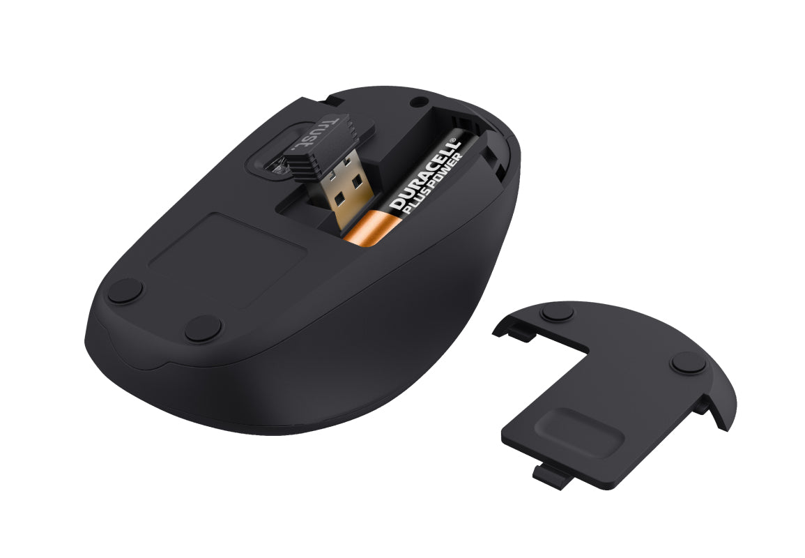 Trust Yvi+ mouse Ufficio Mano destra RF Wireless Ottico 1600 DPI