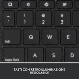 Logitech Combo Touch QWERTY Italiano Smart Connector Grigio