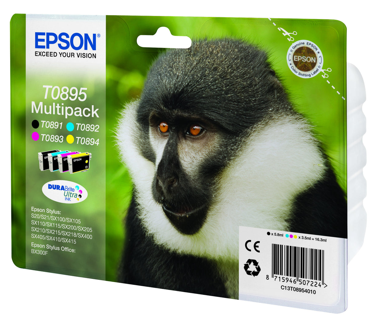 Epson Monkey Multipack 4 colori Nero,Ciano,Magenta e Giallo