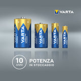 Varta Longlife Power, Batteria Alcalina, AAA, Micro, LR03, 1.5V, Blister da 4, Made in Germany