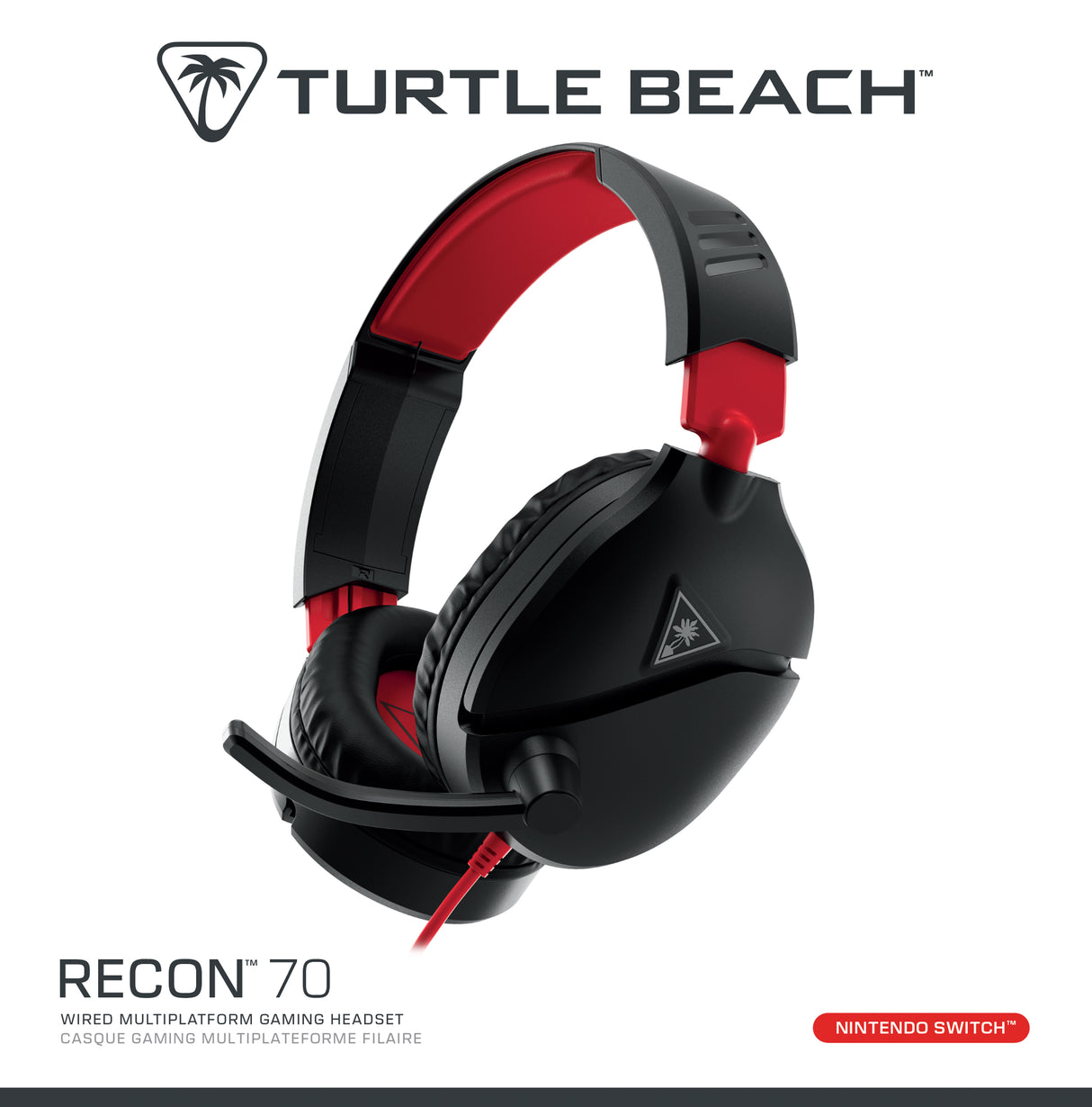 Turtle Beach Recon 70 Auricolare Cablato A Padiglione Gaming Nero, Rosso