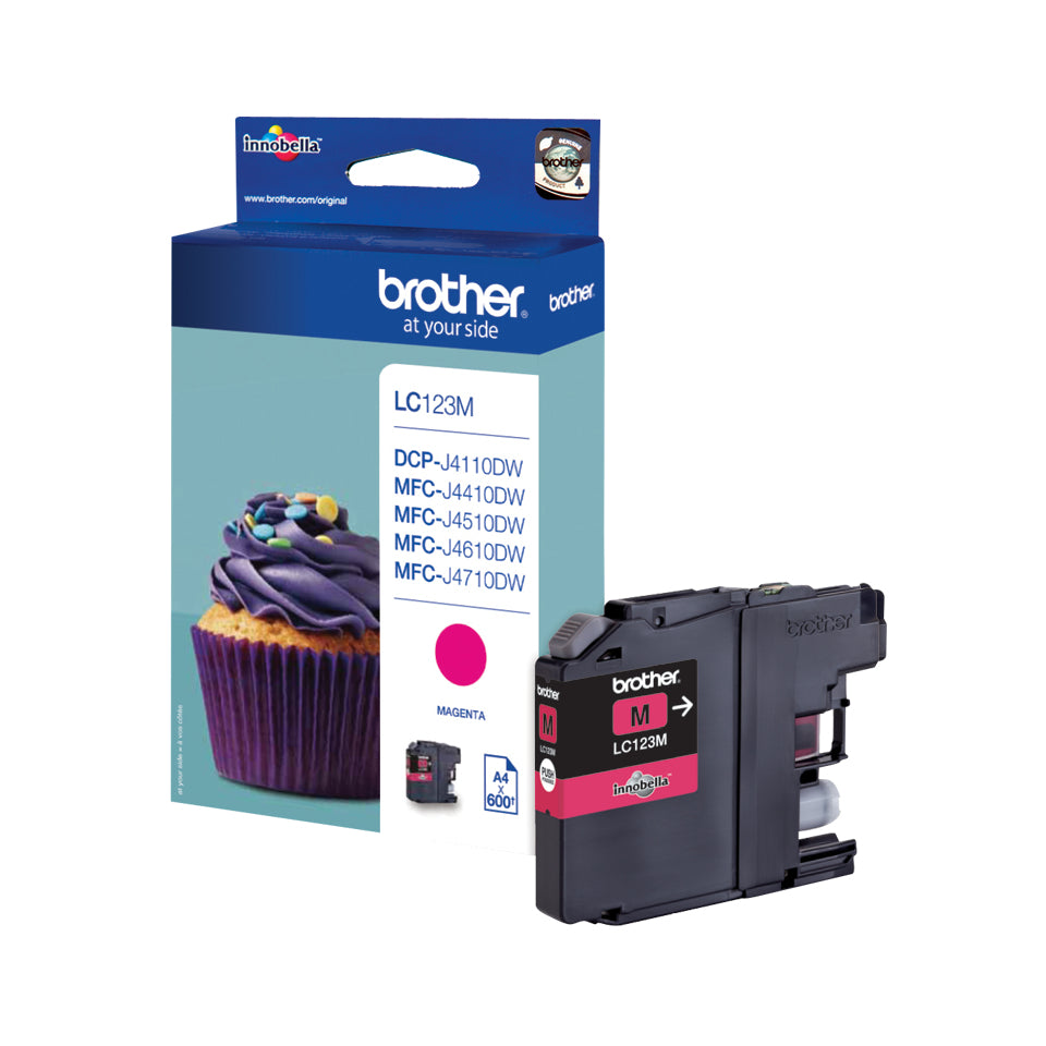 Brother LC-123M cartuccia d'inchiostro 1 pz Originale Magenta